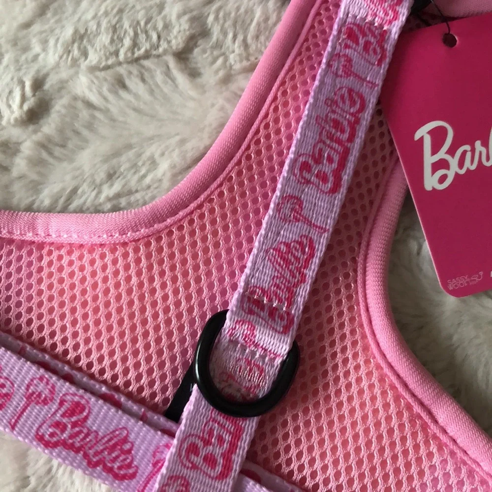 Barbie Logo Pink Dog Harness SIZE L